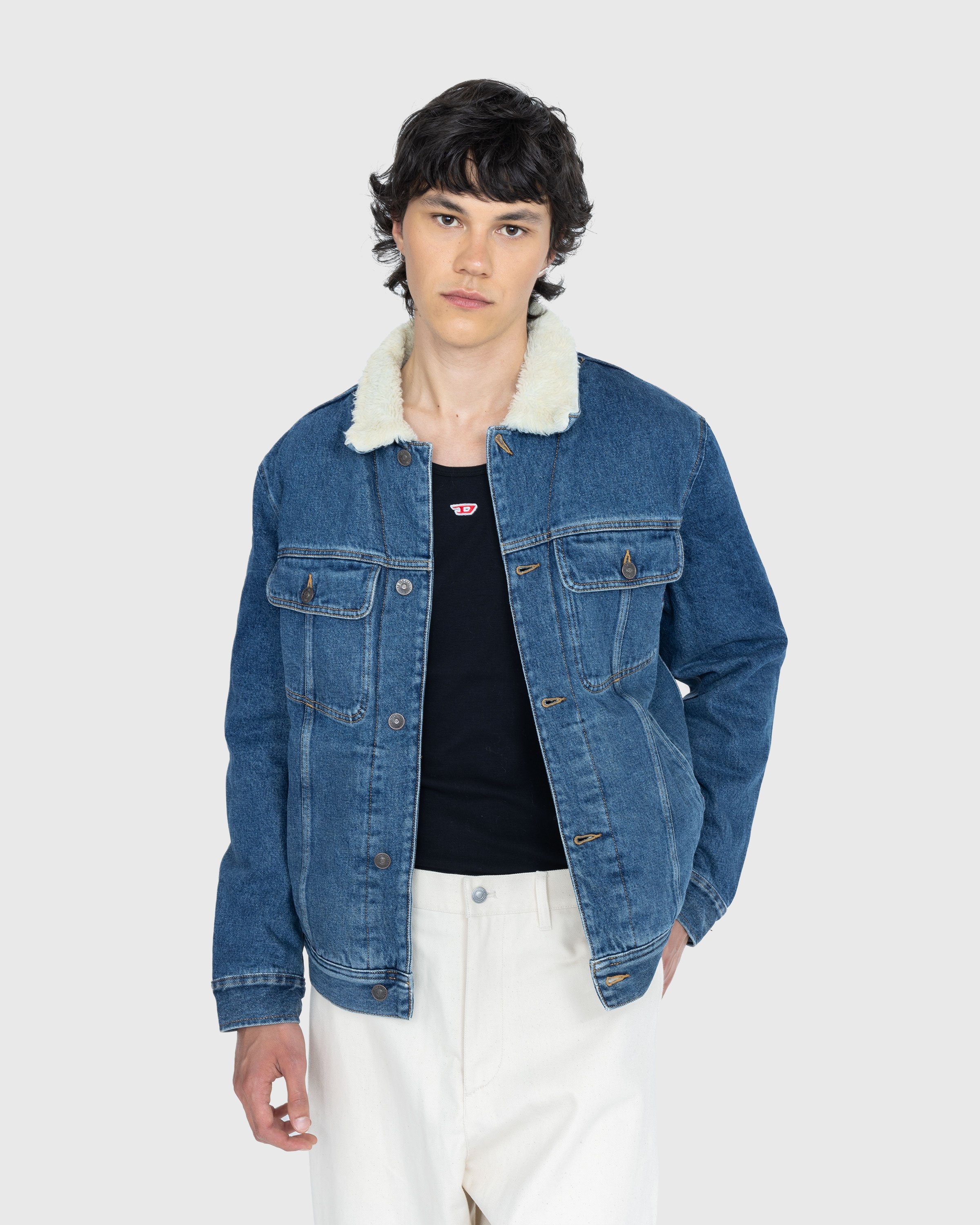 Diesel sales jacket blue